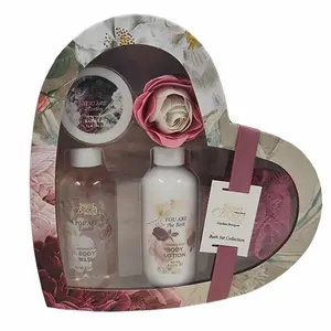 Wholesale Private Label Luxury Body Care Shower Gel and Body Lotion Mothers Day Spa Bath Gift Set