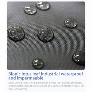 Copertura per lavatrice copertura per lavatrice in PU 420D 60*48*85, rivestimento in <span class=keywords><strong>tessuto</strong></span> Oxford 600D PU, nero, impermeabile e antipolvere - Product Image 4