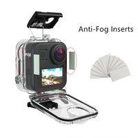 Boîtier de protection pour caméra sous-marine 20M, plongée, snorkeling, surf, avec écran tactile sensible, inserts anti-buée et capuchon d'objectif