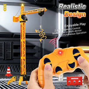AiJH - Grúa <span class=keywords><strong>de</strong></span> <span class=keywords><strong>Juguete</strong></span> con Control Remoto <span class=keywords><strong>de</strong></span> 6 Canales, Rotación <span class=keywords><strong>de</strong></span> 360 Grados, Grúa <span class=keywords><strong>de</strong></span> Construcción RC con Luces para Niños, <span class=keywords><strong>Juguete</strong></span> <span class=keywords><strong>de</strong></span> Excavadora RC - Product Image 3