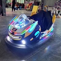 Nouvelles Voitures Tamponneuses LED Circulaires Style Astronaute pour Centres Commerciaux Intérieurs, Équipement de Fête Foraine pour Enfants et Familles