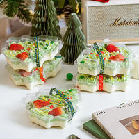 Boîte en plastique pour bonbons, biscuits et gâteaux, emballage cadeau pour les fêtes, avec impression personnalisée, vente en promotion