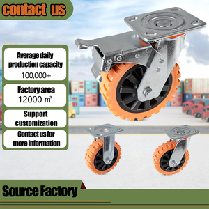 <span class=keywords><strong>China</strong></span>-Direktbezug: Industrielle Schwerlast-Lenkrollen, Geräuscharm mit Kugellager, 4, 5, 6, 8 Zoll - Product Image 4