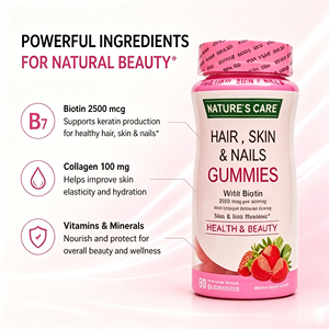 Vitamine Gommose al Gusto di Fragola per <span class=keywords><strong>Capelli</strong></span>, Pelle e <span class=keywords><strong>Unghie</strong></span>, Integratori di Bellezza a Prezzo All'Ingrosso, Vendita Calda per Adulti - Product Image 5
