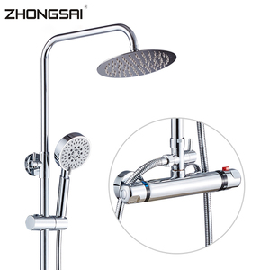Latón baño cromado de precipitación termostático ducha - Product Image 3