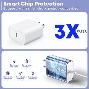Kit de cargador de teléfono móvil Enchufe de EE. UU. PD 20W <span class=keywords><strong>Adaptador</strong></span> de corriente de pared de carga rápida con cable <span class=keywords><strong>USB</strong></span> tipo C de 1M <span class=keywords><strong>para</strong></span> iPhone 16/15 <span class=keywords><strong>iPad</strong></span> MacBook - Product Image 2