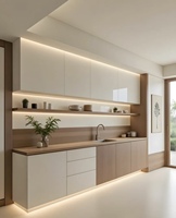 Aparador Moderno con Diseño de Madera para Sala de Estar, Mueble de Almacenamiento Modular Ecológico para Comedor, Hotel y Apartamento