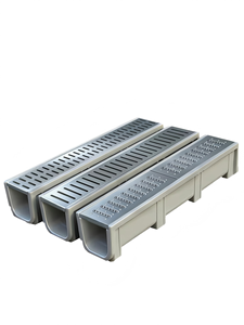 Système de drainage extérieur moderne et écologique en résine en forme de U pour balcon et cour. - Product Image 1
