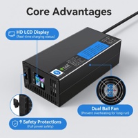 Chargeur rapide ABL-1850 à tension et courant réglables pour batteries lithium NCM Lifepo4 1850W, industriel, pour véhicules électriques, vélos électriques et motos