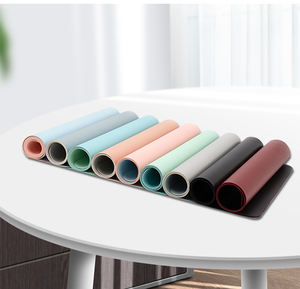 แผ่นรองเม้าส์หนังขนาดใหญ่พิมพ์ลายได้ตามต้องการมีหลายสีแผ่นรองเมาส์ขอบเย็บกันน้ำสำหรับโฮมออฟฟิศ - Product Image 1