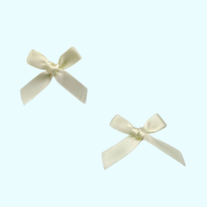 Assortiment de mini nœuds en ruban <span class=keywords><strong>satin</strong></span>é pré-noués en tissu pour emballage cadeau, artisanat et décoration de fête - Product Image 6