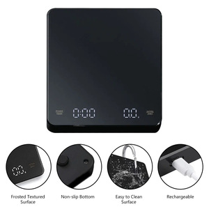 Coffee Scale 0.1G Precision 3KG Load Rechargeable Digital <b>Timer</b> LED Display For Brewing Coffee Tea - Product Image 5