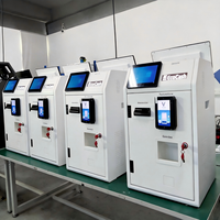 Machines de paiement automatiques EcoCash avec écran tactile 15,6 pouces, écran 10 pouces, recycleur de billets et de pièces, machine de gestion intelligente de l'argent SDK