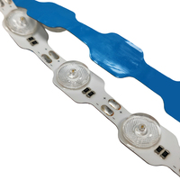 Bande LED flexible à lentille optique IP44, DC12V, haute luminosité, pour enseigne LED, publicité, boîte lumineuse