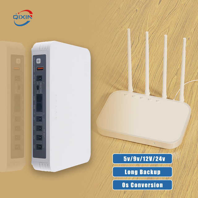 Mini 10000mah Online Standby UPS LED Display POE Port (5V/9V/12V/15V/24V DC) Lithium Battery Lightning Protection Wifi for