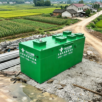 Système intégré de traitement des eaux usées domestiques rurales en acier inoxydable 500T/D avec réservoir sous pression, moteur PLC et pompe - Écologique