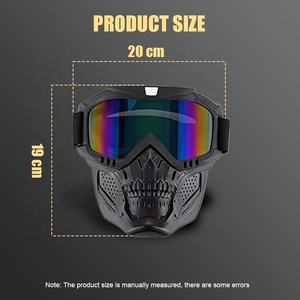 <span class=keywords><strong>Masque</strong></span> de moto Skull, lunettes de protection coupe-vent pour motocross, course, cyclisme, sports et activités de plein air - Product Image 5
