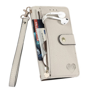 Étui en cuir de corde de mode <span class=keywords><strong>pour</strong></span> Tecno Camon 20 Pro 5G, <span class=keywords><strong>pour</strong></span> Tecno Pova 5 étui portefeuille de cadre photo conception de coeur - Product Image 5