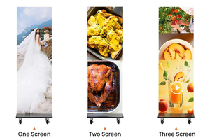 Trong Nhà Kỹ thuật số Biển Gấp-Có thể đầy đủ màu sắc 4k dẫn Áp phích Màn hình hiển thị 500cd độ sáng Wifi 4G USB p1.8/p2.5 cửa sổ biểu ngữ - Product Image 6