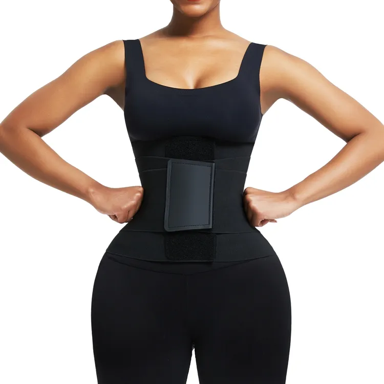 Elástico cintura dupla shapewear senhoras emagrecimento barriga controle látex aparador cintura trainer apertado moldar espartilho