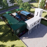 Duplex personnalisé multi-taille 1 2 3 chambre à coucher, conteneur d'expédition, maisons modulaires préfabriquées pour entrepôt restaurant