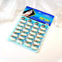 Nouvelles Faux Ongles de Salon Préfabriqués – 24 Pièces par Paquet – Capsules d'Ongles en Gel – Motif Marbre – Style Transparent