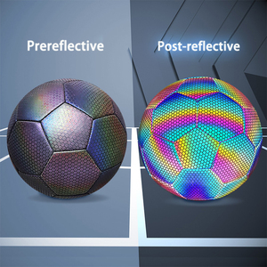 Balones de Fútbol Personalizados <span class=keywords><strong>2023</strong></span>, Talla 5, con Logotipo Personalizado, Brillantes en la Oscuridad, Reflectantes, Cosidos a Máquina, para Niños - Product Image 3