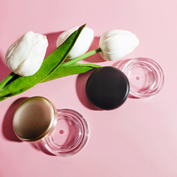 Pot de poudre à vis boîtier d'ombre à paupières Palette de Blush boîtier vide coloré écologique petit pot de crème en plastique carré