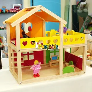 2022 jouets en bois jeux de simulation jeu enfants en bois maison de poupée pour enfants W06A157-X
