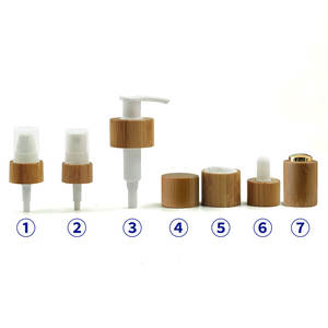 फ्लैट कंधे पंप बोतल 30ml 50ml 100ml 120ml पाले सेओढ़ लिया लक्जरी बांस त्वचा की देखभाल कॉस्मेटिक बोतल और जार पैकेजिंग सेट - Product Image 3