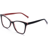 Monture de lunettes classique œil-de-chat Elan Optical RD26117 de bonne qualité, monture complète pour femme en acétate, lunettes optiques écologiques sans peinture