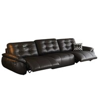 Ensemble de canapés en cuir véritable confortable et moderne, canapé en cuir véritable pour salon