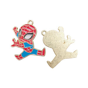 Superhéroe cómic dibujos animados DIY joyería accesorio aleación aceite gota llavero colgante collar para niños moda colgantes encantos - Product Image 6