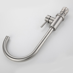 Robinet de cuisine en acier inoxydable 304, poignée unique, montage sur plan, style minimaliste, rotation à 360 degrés, XMS-5002 - Product Image 2