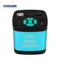 Caméra de mesure vidéo numérique industrielle HD4800 48MP, USB 2.0, caméra de microscope compatible HDMI, connectée à un écran