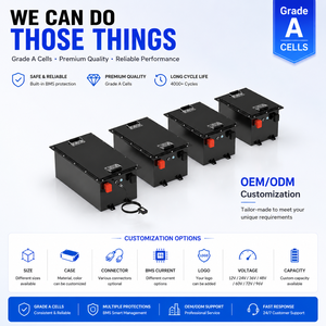 แบตเตอรี่ลิเธียมไอออนแบบแท่งปริซึม LiFePO4 60V/64V 314Ah สำหรับรถกอล์ฟ รถรับส่งในรีสอร์ท ระบบจัดการแบตเตอรี่อัจฉริยะ (Smart BMS) BT 4000 รอบการใช้งาน ได้รับมาตรฐาน CE - Product Image 5