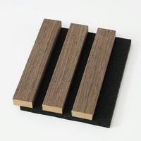 Panneaux acoustiques muraux en bois grainé, panneaux muraux insonorisants avec dos en feutre pour studio et salle de conférence