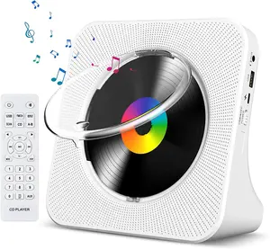 Nouveau lecteur Cd Portable Bt 5.0 Hifi son haut-parleur 4000Mah lecteur de musique Kpop Rechargeable avec télécommande