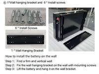Baterai LiFePO4 Delong Slim Wall Mount 12V 150Ah Isi Ulang, Sumber Daya Siklus Tinggi untuk Kebutuhan Energi Harian RV Camper