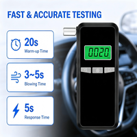 Alcootest numérique standard européen, haute précision, compact et portable pour les conducteurs de véhicules