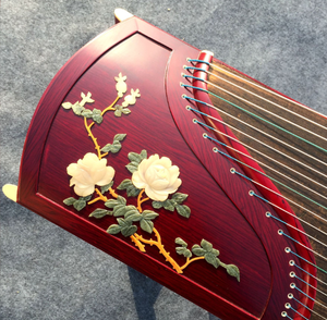 Venta directa de fabricantes Guzheng caoba <span class=keywords><strong>jade</strong></span> tallado Rosa profesional guzheng lote mixto - Product Image 6