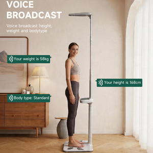 Balances de graisse corporelle IMC <span class=keywords><strong>Balance</strong></span> numérique à Led Balances de santé corporelle Balances de poids et de hauteur pour le corps humain - Product Image 5