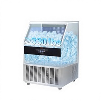 Machine à glaçons intégrée à haute efficacité énergétique, double fonction, contrôle de l'épaisseur des glaçons, compresseur Hitachi PLC, 220V, haute productivité