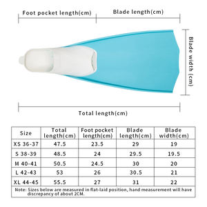 زعانف غوص تحت الماء أو السباحة أو الغوص أو الغوص بالظواطئ - Product Image 4