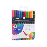 60 80 100 120 Couleurs Stylos à Pointe Double Pinceaux Marqueurs Artistiques Pointe Fine et Pointe Pinceau Stylo Coloré pour Coloration Écriture Fournitures Artistiques