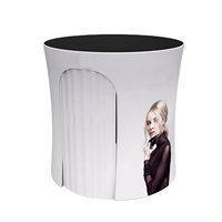 Nouvelle Cabine Photo Circulaire Gonflable 360° en Tissu Tendu LED pour Extérieur avec Écran Vert et Support Personnalisé 2026