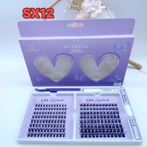 ขน<span class=keywords><strong>ต</strong></span>าปลอมแบบ<span class=keywords><strong>ต</strong></span>่อเองสำเร็จรูป วัสดุสังเคราะห์ ทำมือ แบ่งเป็นช่อ สำหรับ<span class=keywords><strong>ต</strong></span>่อขน<span class=keywords><strong>ต</strong></span>า DIY ขายส่ง ชุดขนตาแบบพัด สีดำธรรมชา<span class=keywords><strong>ต</strong></span>ิ 6 แถว ปลายแหลม - Product Image 2