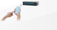 TCL WiFi fonction R410A 36kbtu avec pompe à eau de refroidissement et de chauffage type onduleur système de climatisation canalisé