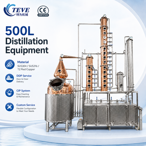Nuevo Destilador de Alcohol Continuo de 500L, Columna de Destilación de Acero Inoxidable, Equipo de Destilación de Etanol - Product Image 1