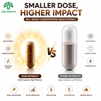 Capsules d'extrait de Ganoderma Lucidum végétaliennes sans OGM à marque privée pour la relaxation nocturne et le bien-être du soir des adultes – Améliore le sommeil